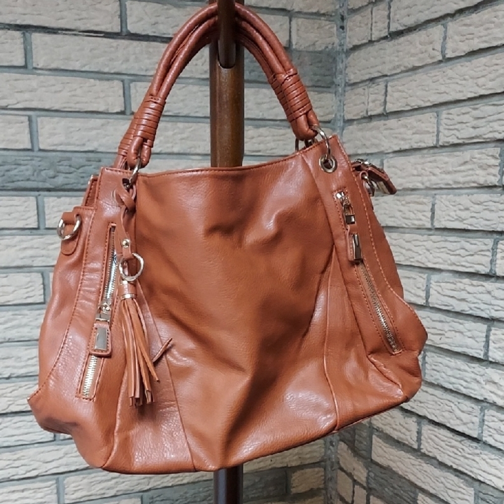 Crown Vintage Elegant Brown/Rust Handbag Like New